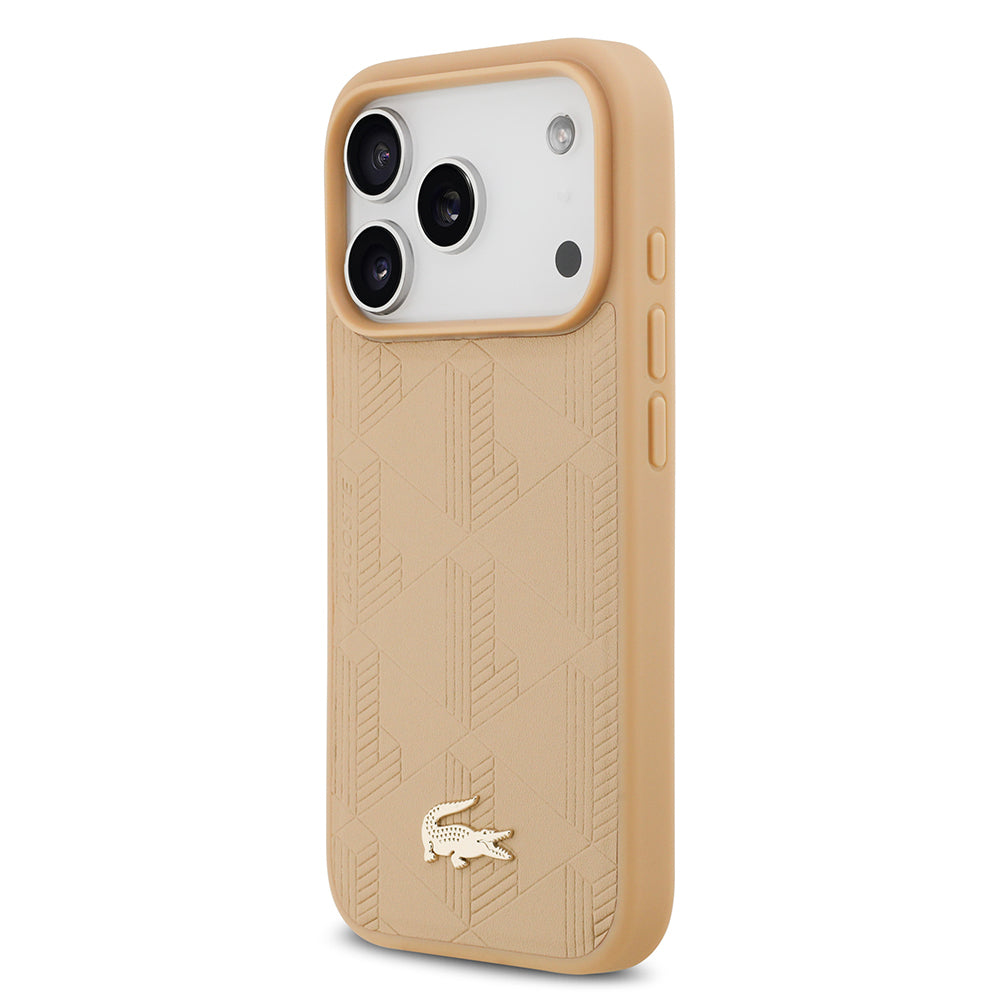 Lacoste iPhone 17 Pro Orjinal Lisanslı M-safe Şarj Özellikli PU Deri Tasarımlı Karışık Monogram Desenli Kılıf Lacoste iPhone 17 Pro Orjinal Lisanslı M-safe Şarj Özellikli PU Deri Tasarımlı Karışık Monogram Desenli Kılıf